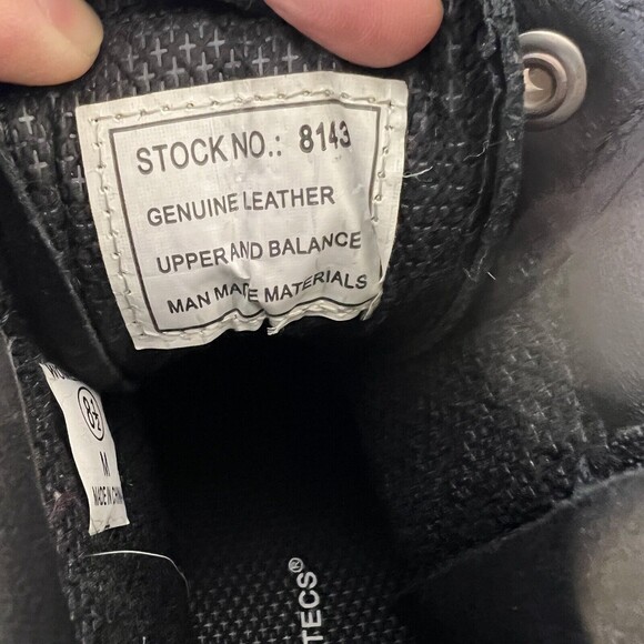 AdTec RideTec Motocrycle Ride Biker Leather Women's 6" Lace Zipper Boot Black - Picture 3 of 7